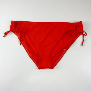 NEW La Blanca Bikini Bottom Womens Size 14 Red Side Tie NWOT